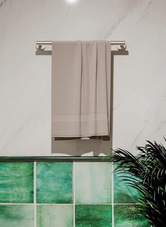 LUXIUR Towel Rod for Bathroom, 304 Grade Stainless Steel Towel Hanger for Wash Basin, Napkin Holder for Kitchen, Towel Bar, 24 Inch, Chrome Finish - Image 2